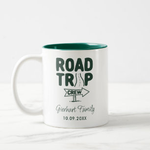 Anpassningsbarna Family Road Resa Swag Keepsaké Två-Tonad Mugg