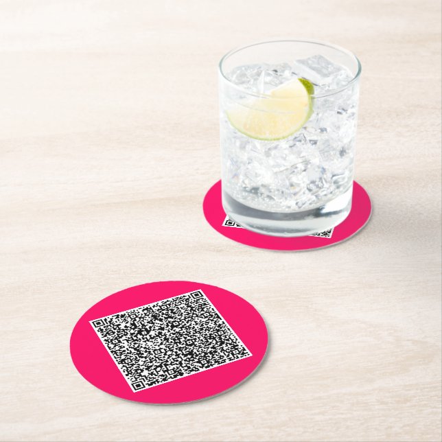 Anpassningsbarna Färg för den Pappra Underlägg QR- Papper Rund (Insitu)