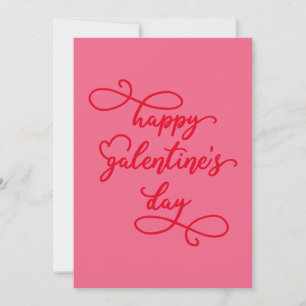 Anpassningsbarna Färg Galentines Day för Elegant H Julkort