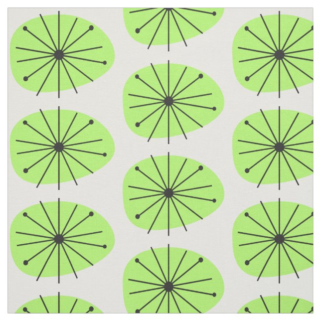 Anpassningsbarna FÄRG på atomåldern Lily Pad Print Tyg (Provkarta)