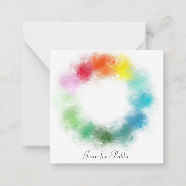 Anpassningsbarna Färgad mall Hand Script Namn-text (Framsida)