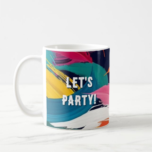 Anpassningsbarna Färgfull modern färgtonseffekt fö Kaffemugg (Vänster)