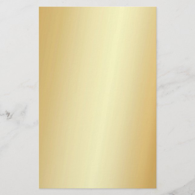 Anpassningsbarna Faux Guld Elegant Tom modern mall Brevpapper (Framsida)