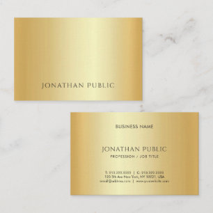 Anpassningsbarna Faux Guld minimalist Template Lux Visitkort