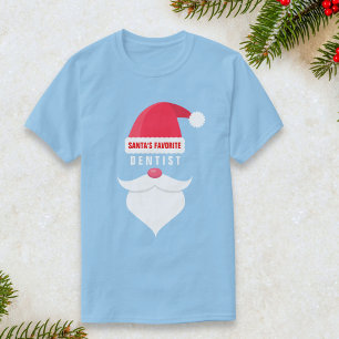 Anpassningsbarna Favoritdentist för jultomten T Shirt