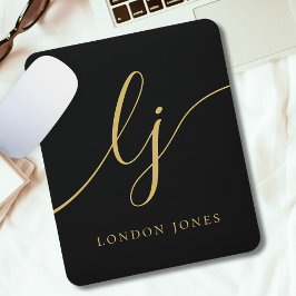 Anpassningsbarna Feminine Black Guld i Monogram El Musmatta