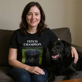Anpassningsbarna Fetch Champion Rolig hund T Shirt