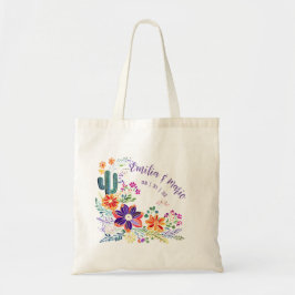 ANPASSNINGSBARNA FIESTA Cacti Folkart Flowers Tygkasse