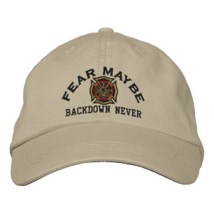 Anpassningsbarna Firefighter Courage Embroidery Broderad Keps