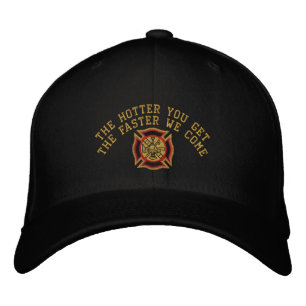 Anpassningsbarna Firefighter Humous Embroidery Broderad Keps