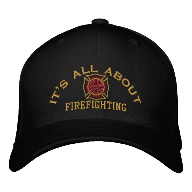 Anpassningsbarna Firefighter Values Embroidery Broderad Keps (Framsida)