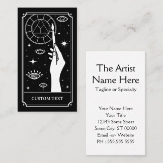 anpassningsbarna för artistens tarot visitkort