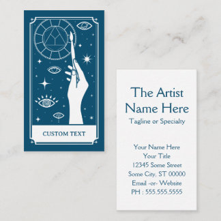 anpassningsbarna för artistens tarot visitkort