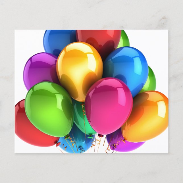 anpassningsbarna för ballongballonger personaliser flygblad (Framsidan)