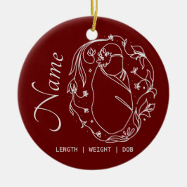 Anpassningsbarna för födelsefakta Ornament