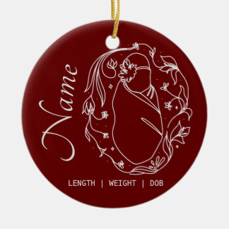 Anpassningsbarna för födelsefakta Ornament