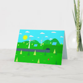 Anpassningsbarna för hållbar energi i Lycklig på j Kort