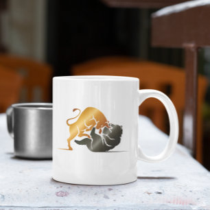 Anpassningsbarna för handel på marknaden i Bull oc Kaffemugg