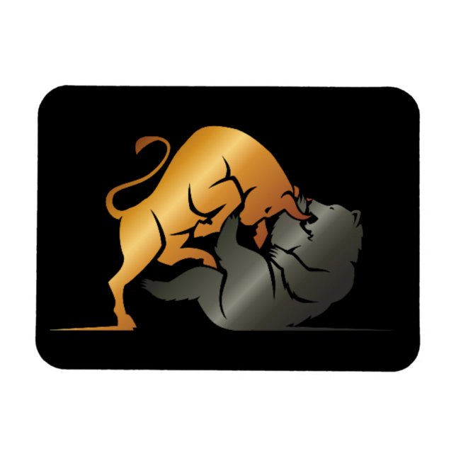 Anpassningsbarna för handel på marknaden i Bull oc Magnet (Horisontell)