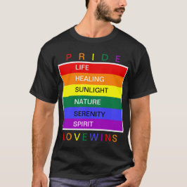 Anpassningsbarna för HBT Gay pride Rainbow Kärlek- T Shirt
