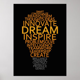 Anpassningsbarna för inspirationsljus poster