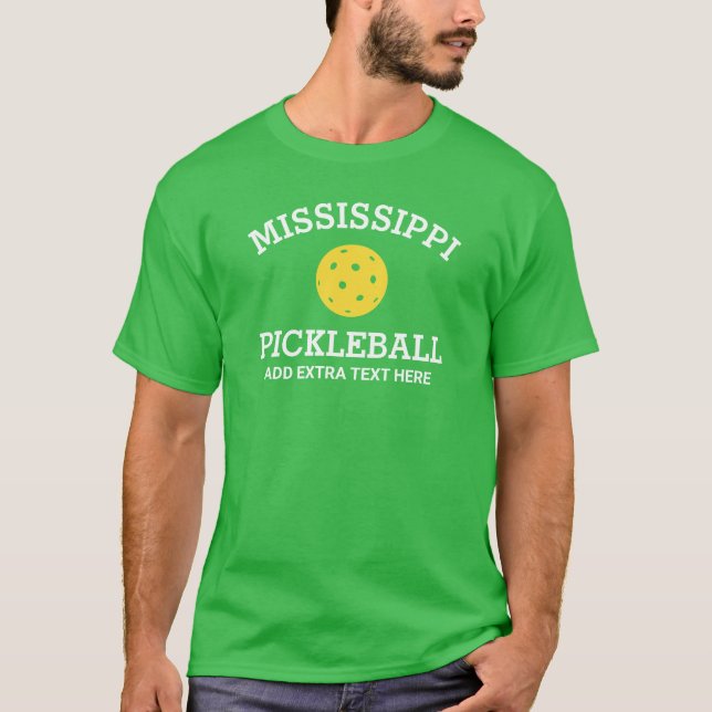 Anpassningsbarna för Klubben Mississippi Picklebal T Shirt (Framsida)