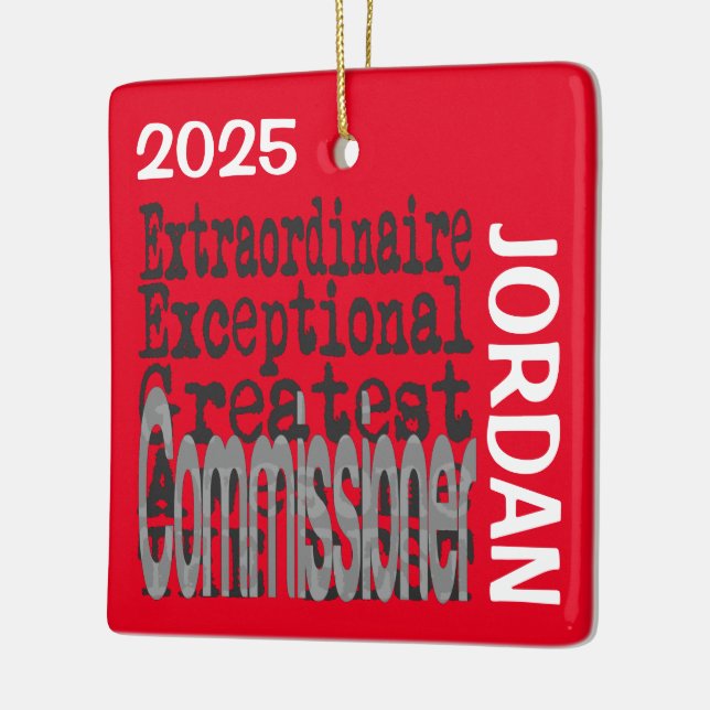 Anpassningsbarna för kommissionär Extraordinaire Julgransprydnad Keramik (Vänster)