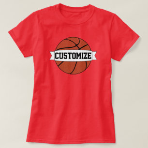 Anpassningsbarna för kvinnliga basketspelare/träna t shirt