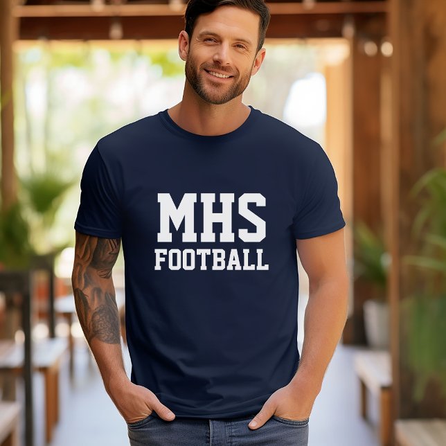 Anpassningsbarna för marin och vit skolstämning t shirt (Skapare uppladdad)