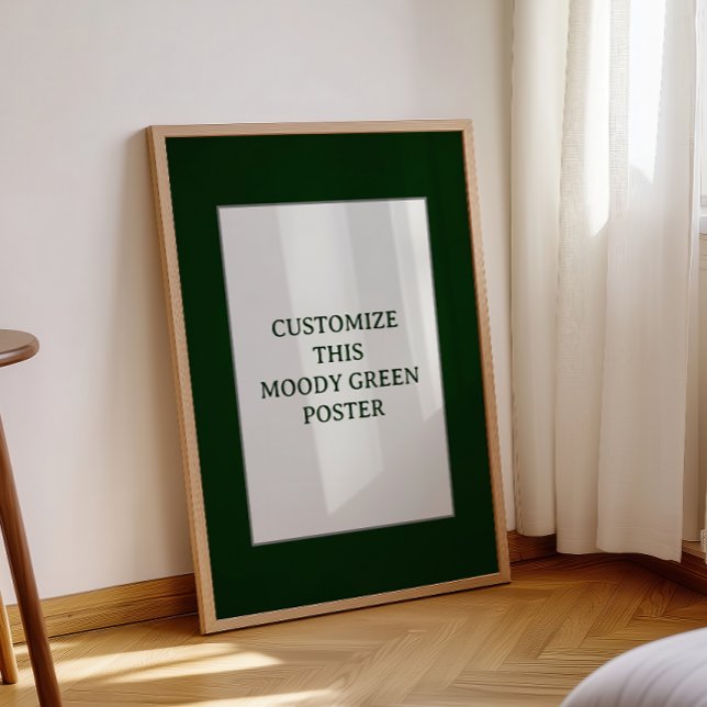 Anpassningsbarna för moody Grönt Poster julsignale (Skapare uppladdad)