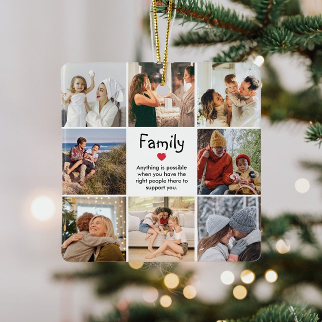 Anpassningsbarna för offertnycklar för Family Phot Julgransprydnad Keramik (Skapare uppladdad)