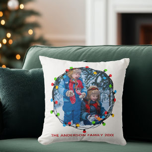 Anpassningsbarna för Photo Cute Ljus-familjen Kudde