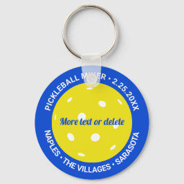 Anpassningsbarna för Pickleball Klubb Mixer Tourn Nyckelring