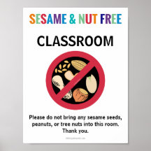 Anpassningsbarna för Sesame & Nöt Free Classroom A