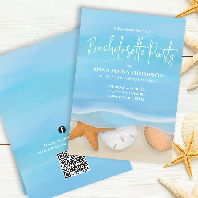 Anpassningsbarna för Tropical Beach för Bacheloret Inbjudningar (Skapare uppladdad)