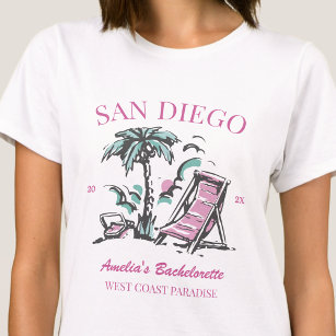 Anpassningsbarna för Vintagen för Beach Bacheloret T Shirt
