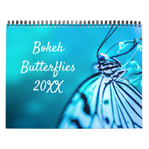 Anpassningsbarna Foto för vacker bokeh Butterflies Kalender