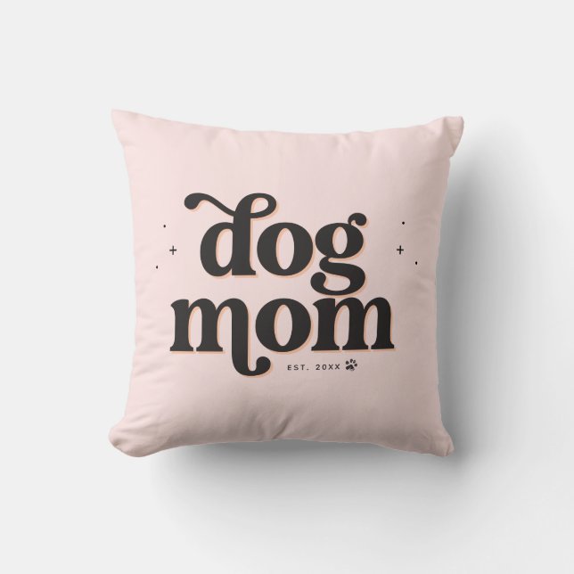 Anpassningsbarna Foto och Mamma för Trendiget hund Kudde (Framsida)