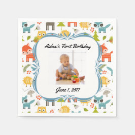 Anpassningsbarna Foto Party Napkins Pappersservett