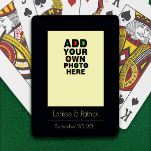 Anpassningsbarna FotoKeepsak och Bröllop Date Spelkort