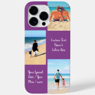 Anpassningsbarna Fotokollage Text Namn iphone case