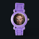 Anpassningsbarna Fotomall Armbandsur<br><div class="desc">Den här designen kan vara personlig i det område som tillhandahålls genom att ändra fotot och/eller text. Du kan också anpassa den genom att klicka på Anpassa den här mallen och sedan välja klicka för att anpassa ytterligare alternativ och ta bort eller ändra färg i bakgrunden, lägga till text, ändra...</div>