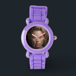 Anpassningsbarna Fotomall Armbandsur<br><div class="desc">Den här designen kan vara personlig i det område som tillhandahålls genom att ändra fotot och/eller text. Du kan också anpassa den genom att klicka på Anpassa den här mallen och sedan välja klicka för att anpassa ytterligare alternativ och ta bort eller ändra färg i bakgrunden, lägga till text, ändra...</div>