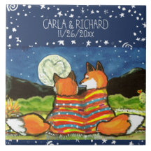 Anpassningsbarna Fox Foxes Kärlek Romantic Bröllop