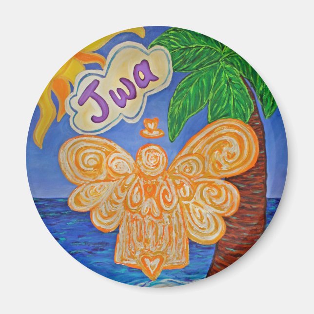 Anpassningsbarna Fridge Magnet i Karibien Creole B (Framsidan)