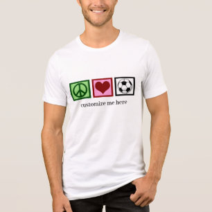 Anpassningsbarna Futbol Player i fredsgruppen Kärl T Shirt