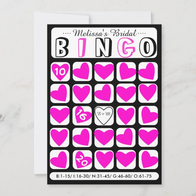 Anpassningsbarna fyller i möhippa bingo rosa-spelk (Framsida)