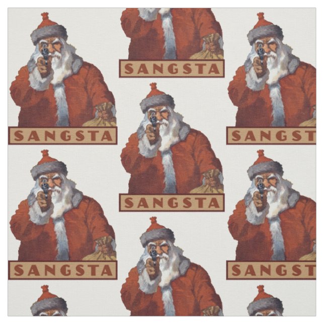 Anpassningsbarna Gangsta Santa Tyg (Provkarta)