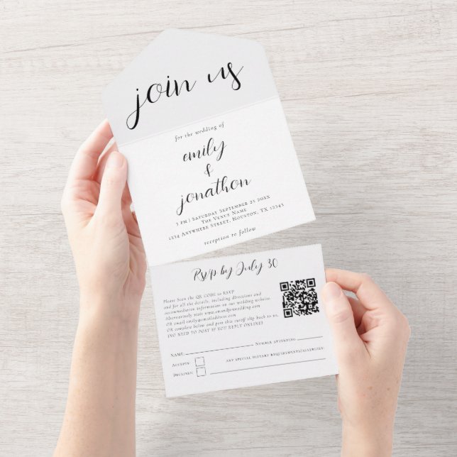 Anpassningsbarna Går med oss QR-kod Modern Script  (Tearaway)