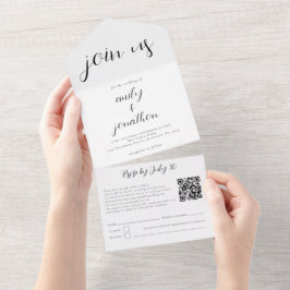 Anpassningsbarna Går med oss QR-kod Modern Script